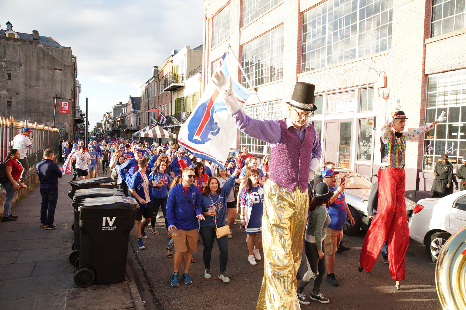 Buffalo Bills packers of NOLA Takeover Parade